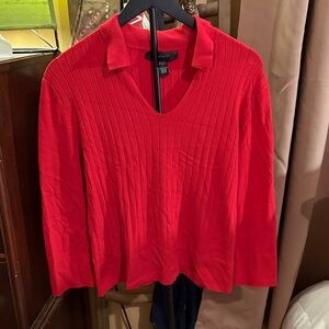 Red Women's Sweater - Crew Neck